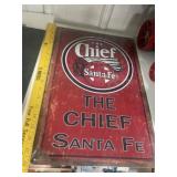 REPRO METAL SANTA FE SIGN