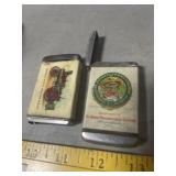 PAIR OF METAL BOXES