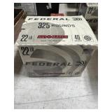 325 RNDS FEDERAL .22 AMMO