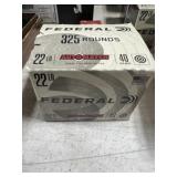 325 RNDS FEDERAL .22 AMMO