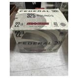 325 RNDS FEDERAL .22 AMMO