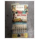 PAIR OF OLD CALENDARS