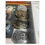 4 CASE BELT BUCKLES