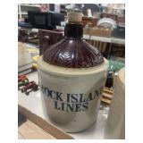 ROCK ISLAND LINES STONE JUG