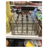 DAIRY CRATE AND BOTTLES