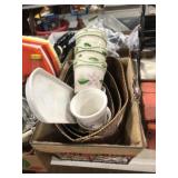 WIRE BASKET AND CONTENTS