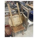 2 FOLDING CHAIRS AND FOLDING TABLE