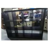 12 CUBE SHELF BLACK. 58.5"W  x 44"H x  15.5" D