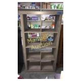 8 CUBE SHELF RUSTIC GRAY.