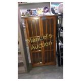 GLASS FRONT CABINET. 26" W x 48"H x 9"D