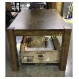 BEAUTIFUL NATURAL WOOD LOOK DINING TABLE
58"L x