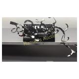 MAXIM 2-LIGHT POLISHED NICKEL WALL FIXTURE