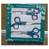 GROUP LOT  (1) COMPLETE PET GROOMING SCISSORS KIT