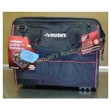HUSKY 16'  LARGE MOUTH BAG WITH TOOL WALL