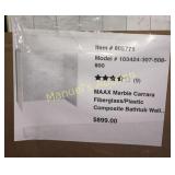 MAAX MARBLE CARRARA FIBERGLASS/PLASTIC COMPOSITE