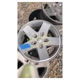SET OF (5) JEEP RIMS W/SENSORS