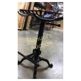 TRACTOR SEAT STOOL BLACK CAST IRON
