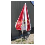 COCA COLA PATIO UMBRELLA ( STAND NOT INCLUDED)