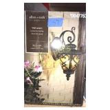 ALLEN-ROTH WALL LANTERN BLACK IRON FINISH