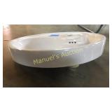 21" W x 18" D DROP IN OVAL VESSEL IN WHITE COLOR