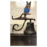 CAST IRON DINNER BELL WILL OWL