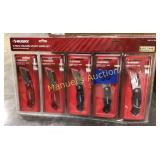 HUSKY 5-PK FOLDING UTILITY KNIFE SET