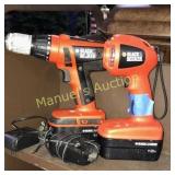 PREOWNED BLACK&DECKER DRILL AND LIGHT W/ CHARGER