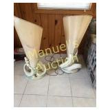 SET OF 2 VINTAGE FLOOR LAMPS