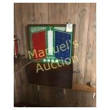 ANTIQUE ROCKOLA SHUFFLEBOARD SCOREBOARD....R-$250