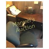 DESK, FILE CABINET CHAIR