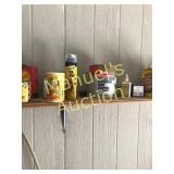 CONTENT OF SHELF IN GARAGE
