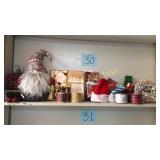 NEW CONTENTS OF SHELF- FABRIC SANTA HELPER, NEW CONTENTS OF SHELF- FABRIC SANTA HELPER,