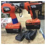 BLACK & DECKER DRILL & FLASHLIGHT W/ CHARGER BLACK & DECKER DRILL & FLASHLIGHT W/ CHARGER