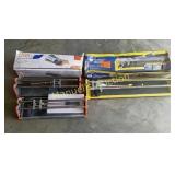 GROUP LOT OF (5) TILE CUTTERS. (3) HDX 14' GROUP LOT OF (5) TILE CUTTERS. (3) HDX 14'