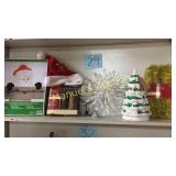 NEW CONTENTS OF SHELF...SNOWMAN 16" FENCE SITTER