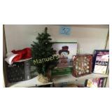 NEW CONTENTS OF SHELF...SANTA  HAT,