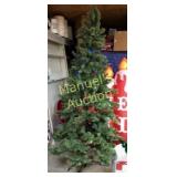 NEW 7.5 FT LAWNDALE PINE TREE...SOME OF PRE-LIT