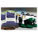 (3) SOCKWELL WOMENS METATARSAL RELIEF SOCKS. M-L.