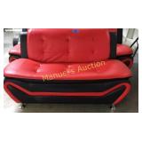NEW RETRO RED & BLACK LOVESEAT