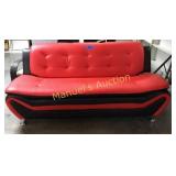 NEW RETRO RED & BLACK SOFA