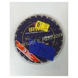IRWIN 7 1/4"  24T WT SAW BLADE. 3 CT.