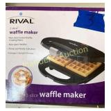 RIVAL WAFFLE MAKER 2-SLICE