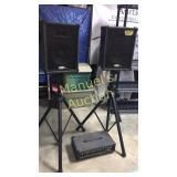 PREOWNED PA SYSTEM WITH HEAD AND MICROPHONE WITH