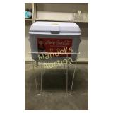 NEW COCA-COLA COOLER WITH STAND