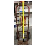 PREOWNED 2 WHEEL DOLLY AND LONG HANDLE RAKE