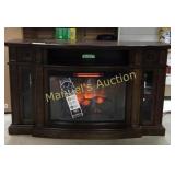 NEW 68"W ELECTRIC CONSOLE FIREPLACE.