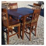 PREOWNED DROPLEAF PUB TABLE/CHAIRS