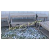 PREOWNED SET OF 4 TABLE SET