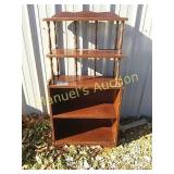 VINTAGE SOLID WOOD SHELF 48" TALL
