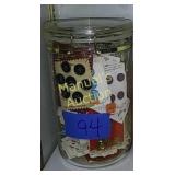 (1) JUG OF VINTAGE BUTTONS